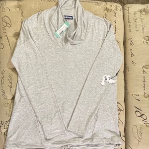 Ink Love & Peace cowlneck knit top, size XXL, NWT